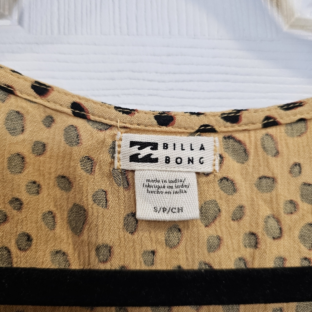 Billabong Cheetah Print Days On End Sundress Size Small - Picture 11 of 12